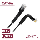 UTP6A-FLEX-150BK